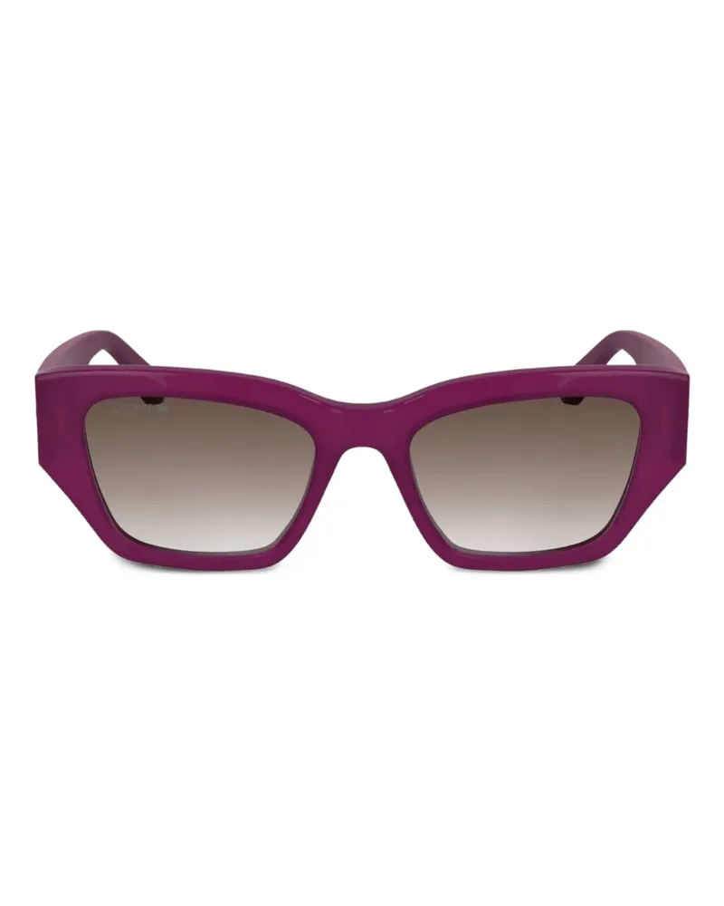 Lacoste Sonnenbrille mit geometrischem Gestell - Violett Violett
