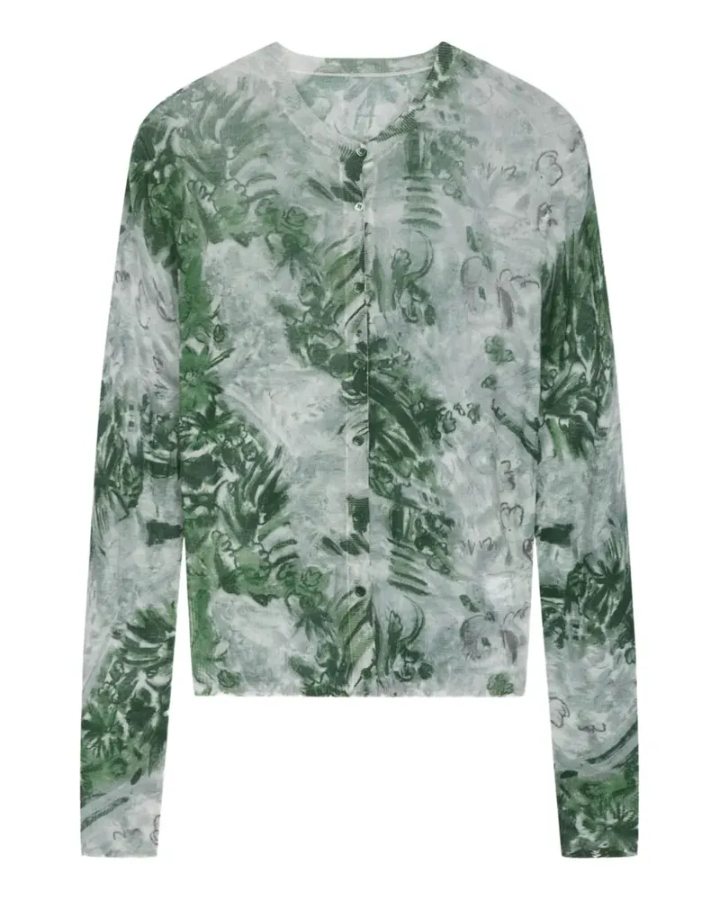 JNBY Cardigan mit grafischem Print - Grün Grün