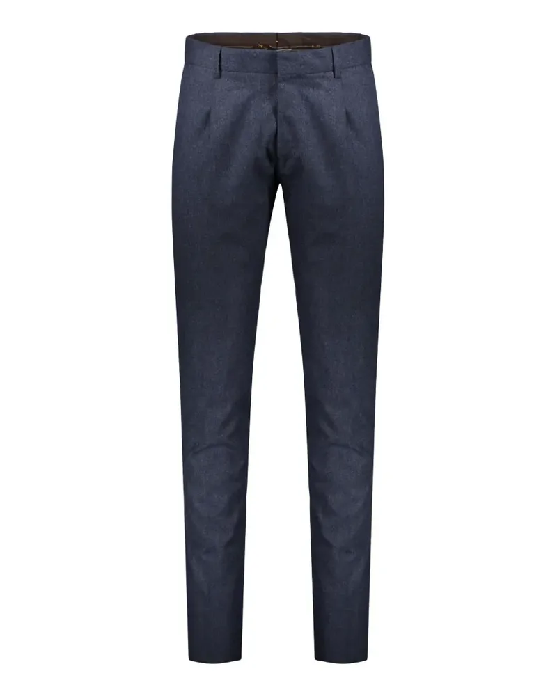 MOORER Schmale Montale-FSR Hose - Blau Blau