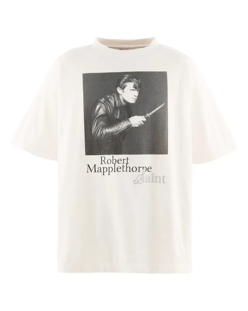 SAINT MXXXXXX Robert Mapplethorpe T-Shirt mit Print - Nude Nude
