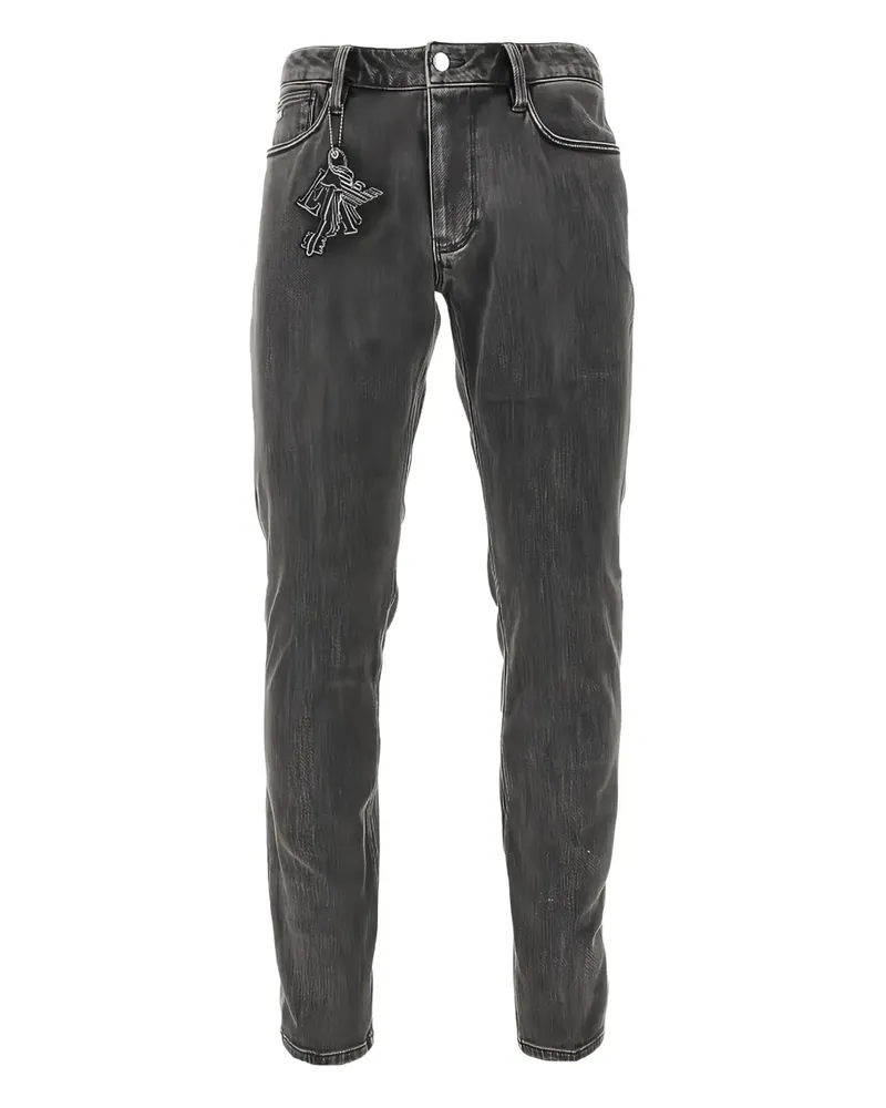 Emporio Armani charm-detail jeans - Grau Grau
