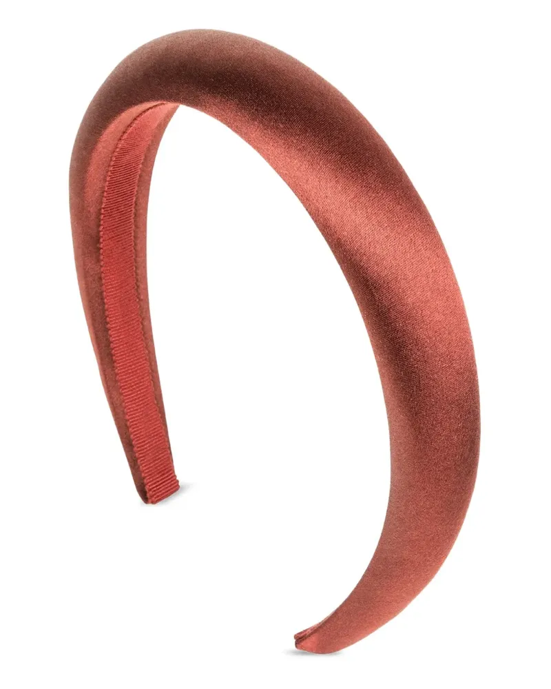 Jennifer Behr Gepolsterter Haarreif aus Satin - Rot Rot