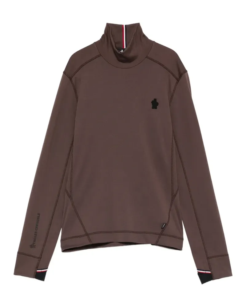 Moncler Baselayer-Top mit Stehkragen - Braun Braun