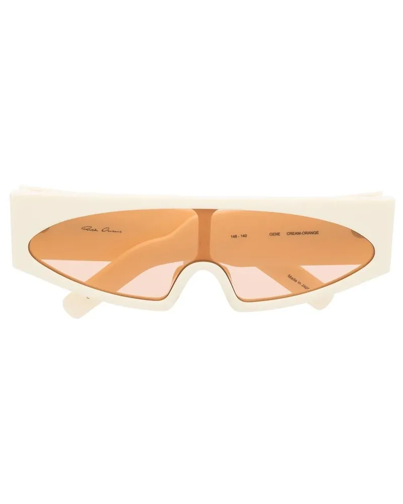 Rick Owens Gene Sonnenbrille mit eckigem Gestell - Nude Nude