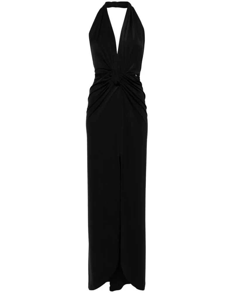 NISSA Maxikleid mit tiefem V-Ausschnitt - Schwarz Schwarz