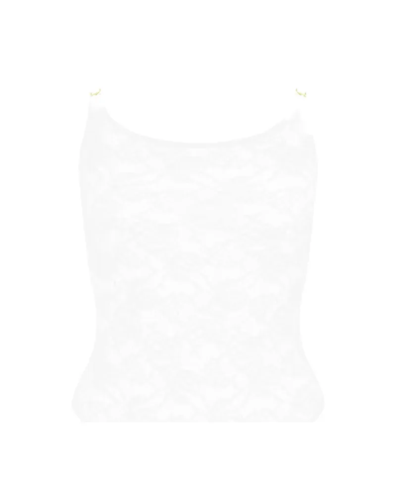 Maison Close Flashback Tanga-Body - Weiß Weiß