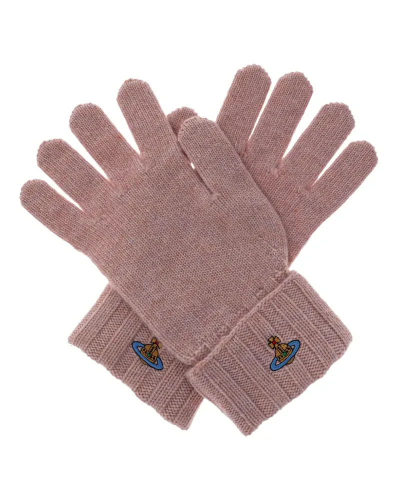 Vivienne Westwood Handschuhe mit Orb-Stickerei - Rosa Rosa