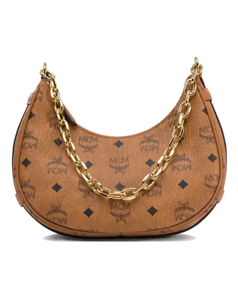 MCM Aren Schultertasche - Braun Braun