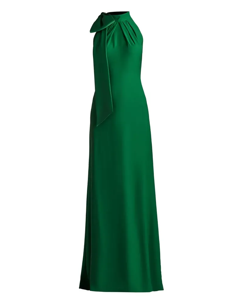 Tadashi Shoji Neckholder-Kleid mit Schleife - Grün Grün