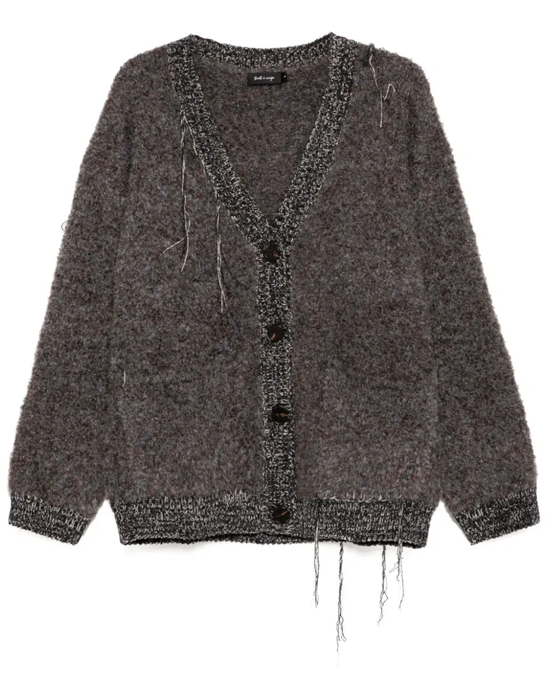 Tout a Coup Cardigan mit V-Ausschnitt - Grau Grau