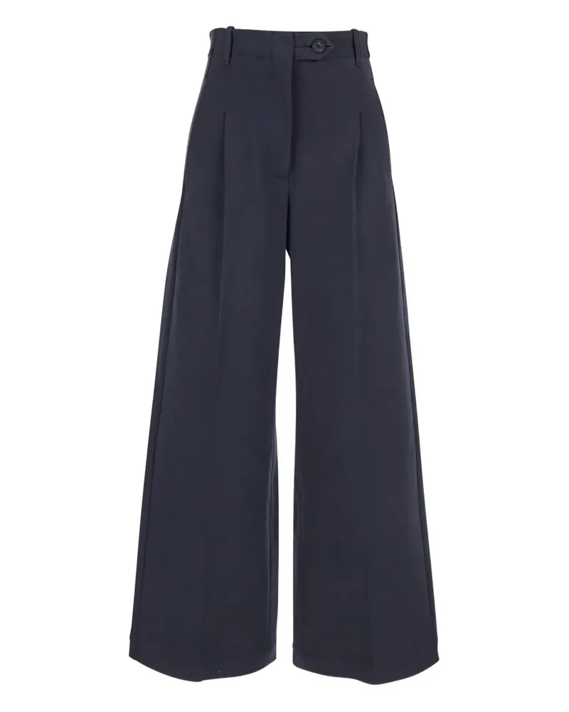 TELA Geknöpfte Hose mit Falten - Blau Blau