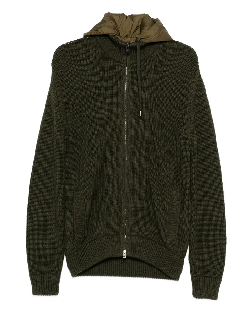 Herno Kapuzencardigan mit Reißverschluss - Grün Grün