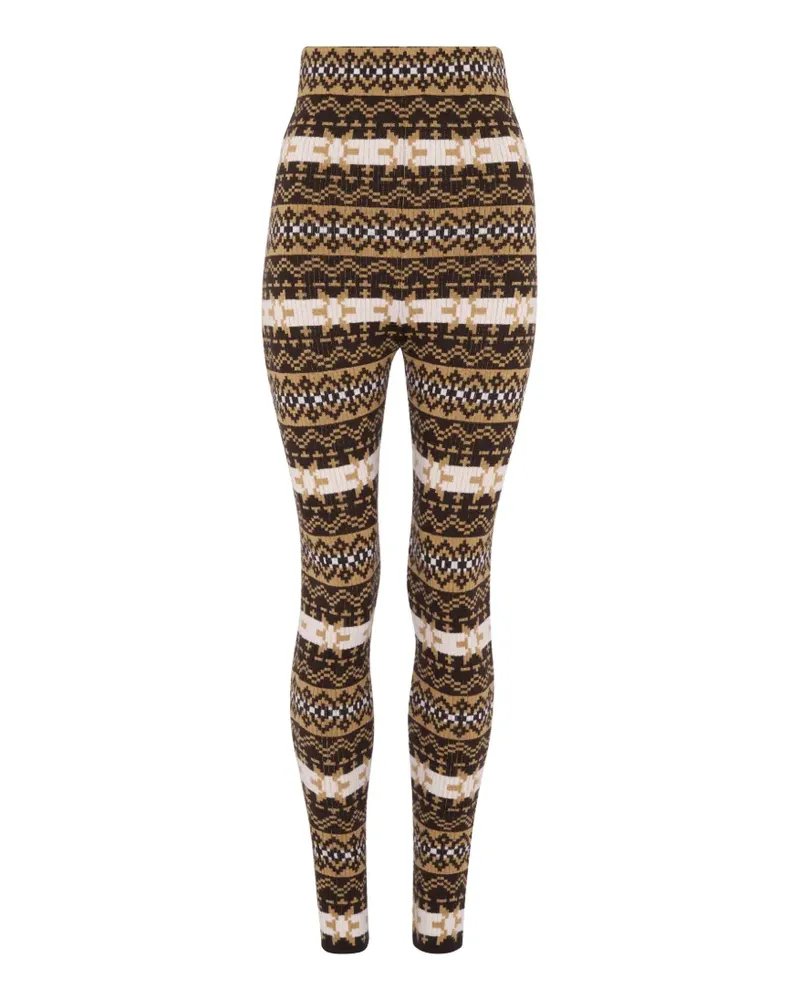 Jean Paul Gaultier Fair Isle Le Pantalon jacquard trousers - Braun Braun