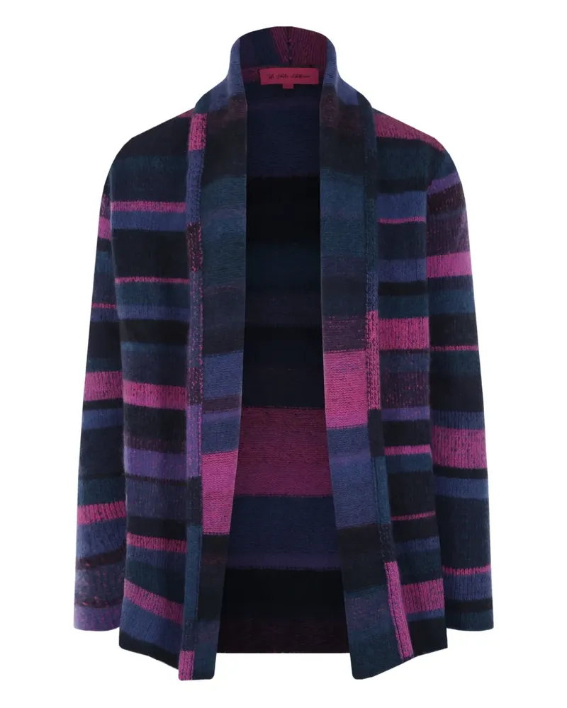 The Elder Statesman Gestreifter Cardigan - Rosa Rosa