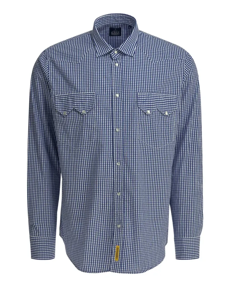 B.D. Baggies Rodeo Hemd mit Vichy-Karo - Blau Blau