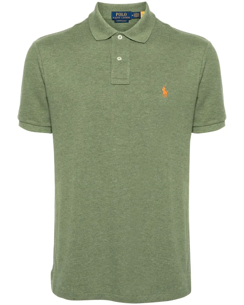 Ralph Lauren Pikee-Poloshirt mit Logo-Stickerei - Grün Grün
