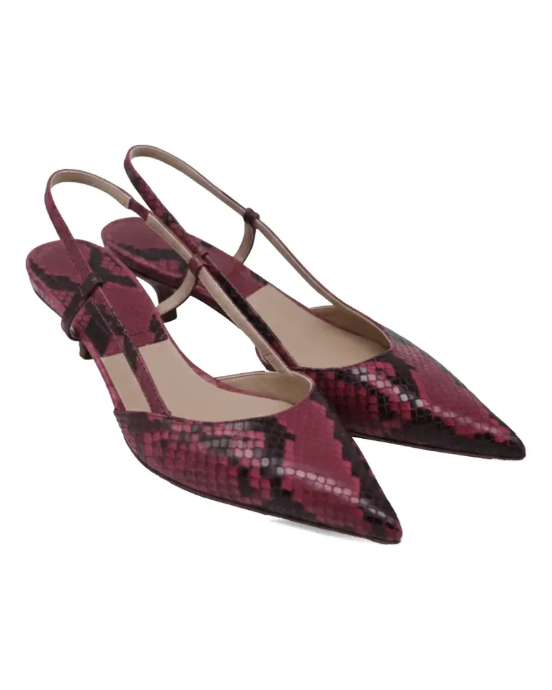 Michael Kors python-embossed sling-back pumps - Rot Rot