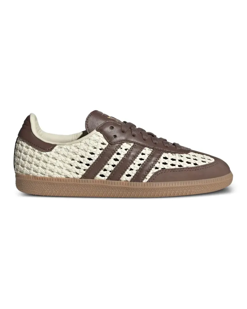 adidas Samba OG woven-detailing sneakers - Weiß Weiß