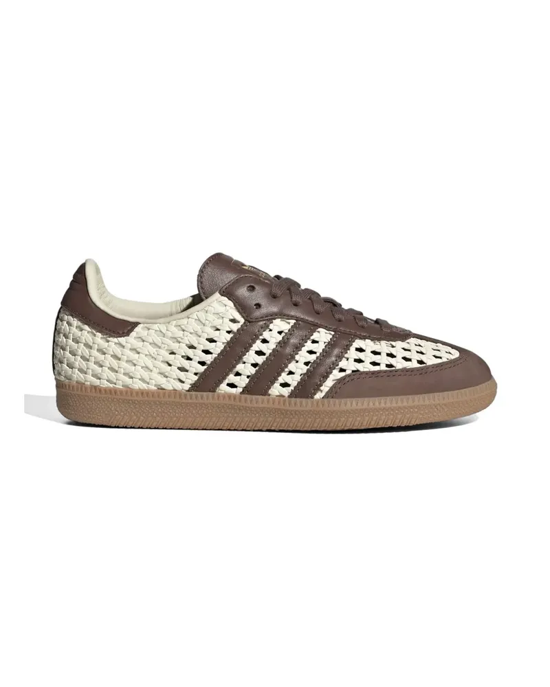 adidas Samba OG woven-detailing sneakers - Weiß Weiß