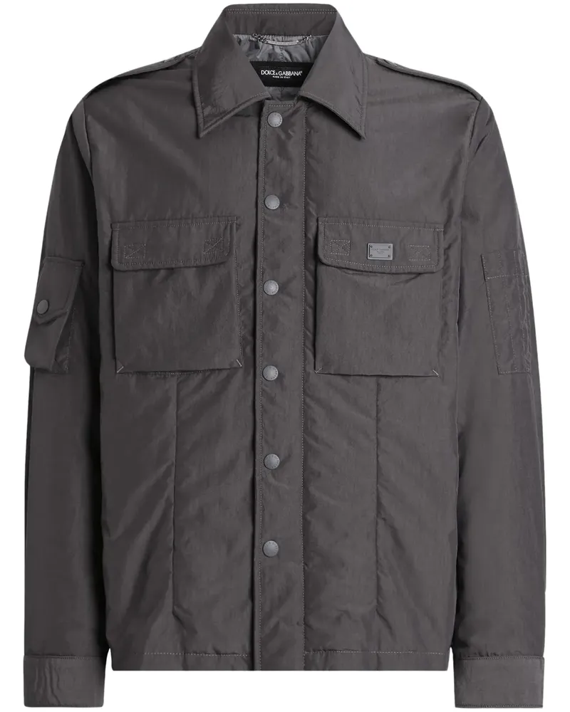 Dolce & Gabbana Gefütterte Hemdjacke - Grau Grau