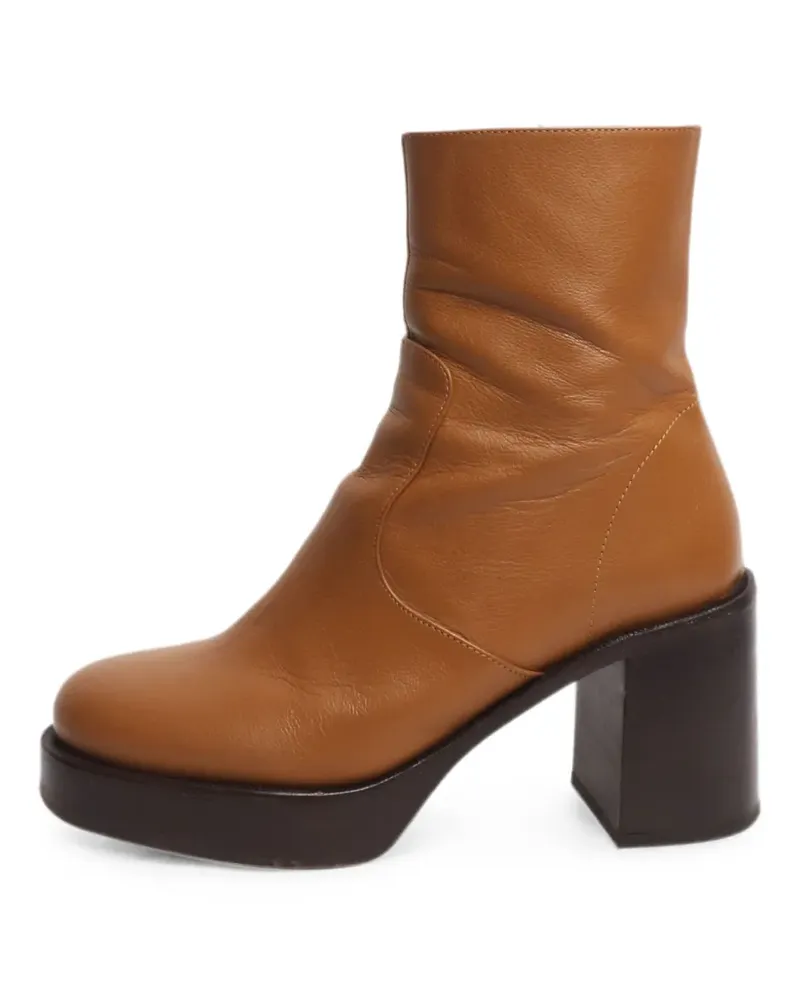 Simon Miller platform block-heel ankle boots - Braun Braun
