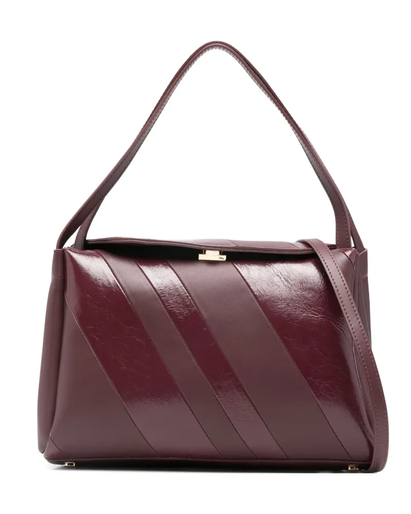THEMOIRÈ Eudora Schultertasche mit diagonalen Streifen - Violett Violett