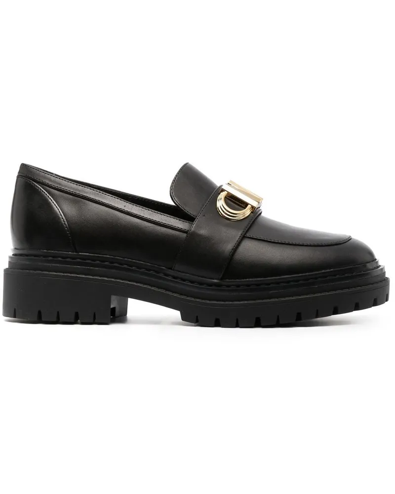 Michael Kors Parker Loafer mit Logo-Schild - Schwarz Schwarz