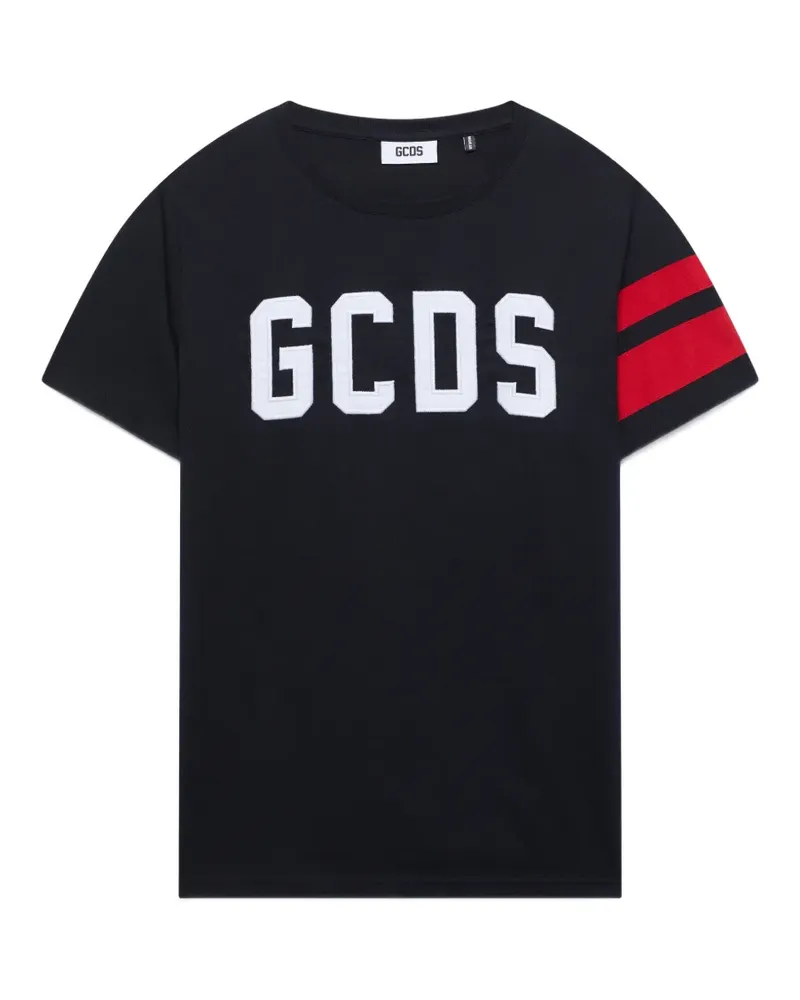 GCDS T-Shirt mit Logo - Schwarz Schwarz