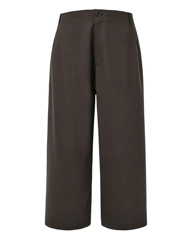AMOMENTO Hose mit weitem Bein - Braun Braun