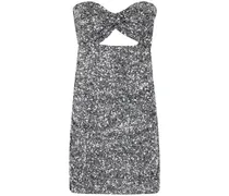 Minikleid mit Cut-Out - Silber