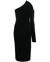 Filippa K Mittellanges One-Shoulder-Kleid Schwarz