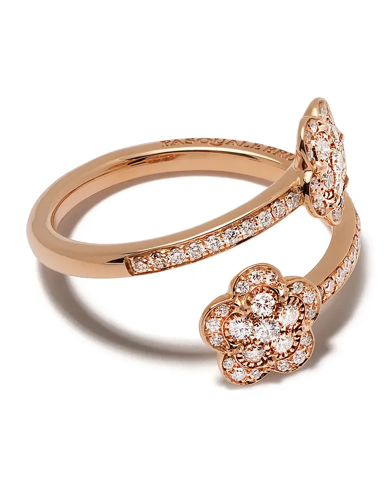 Pasquale Bruni 18kt Weißgoldring mit Diamanten - Rosa Rosa