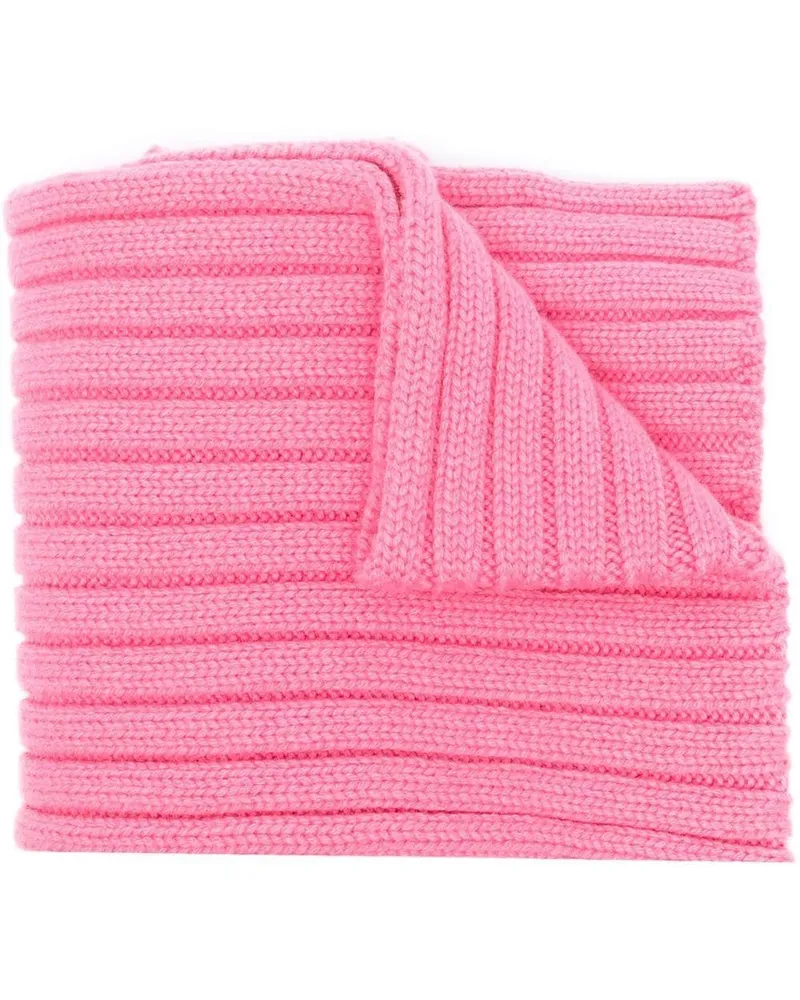 Patou Gerippter Strickschal Rosa