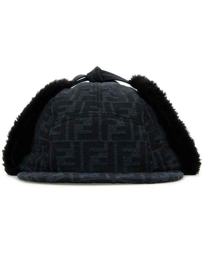 Fendi Canvas-Hut mit FF-Logo - Blau Blau
