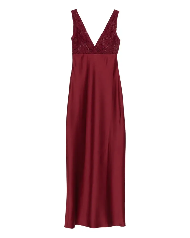 ATU Body Couture lace V-neck maxi dress - Rot Rot