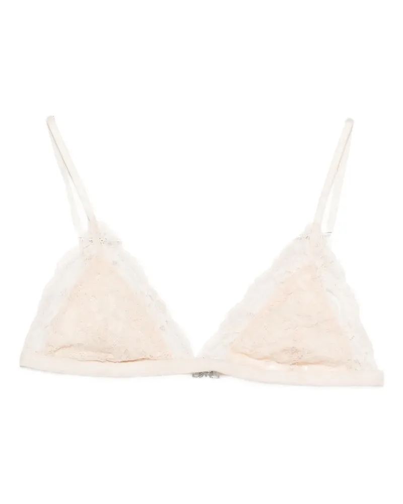 Patrizia Pepe lace triangle bra - Nude Nude