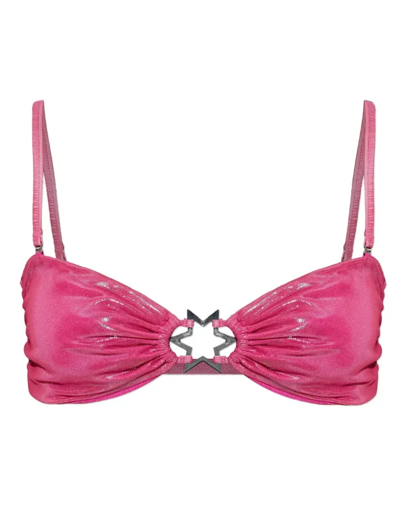 MISBHV star-plaque bikini top - Rosa Rosa