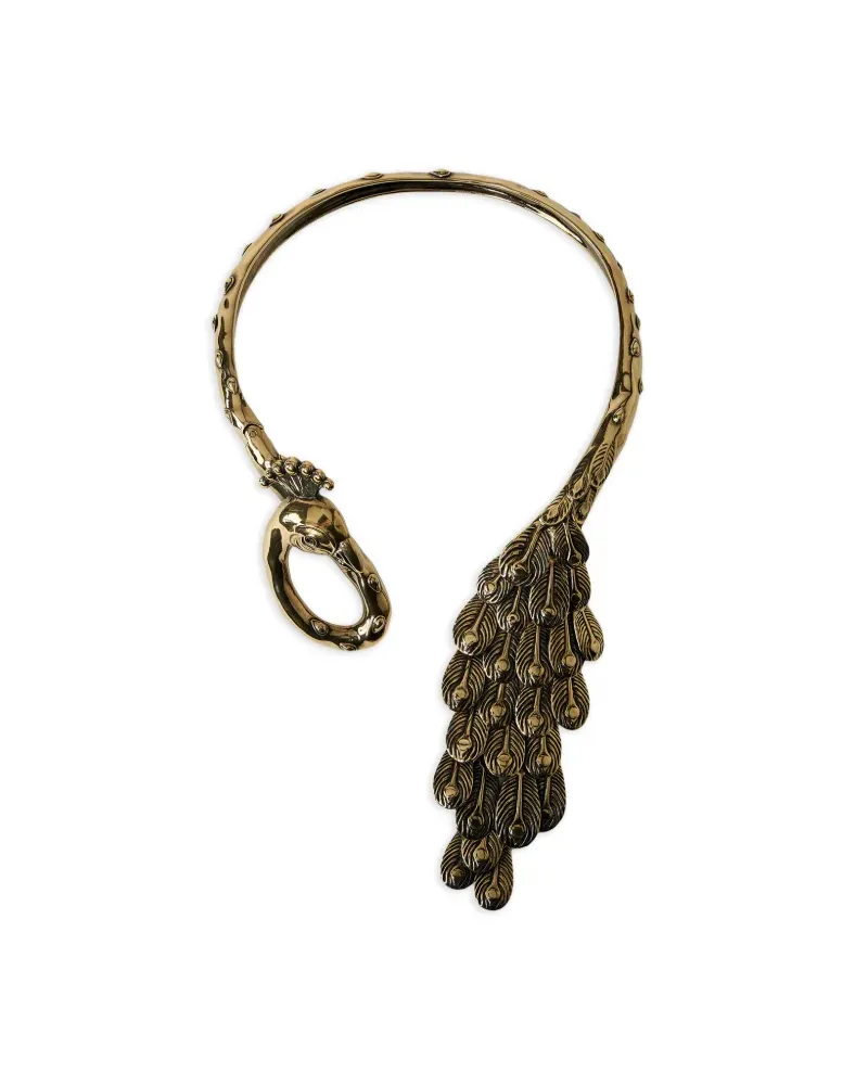 Chloé feather bird necklace - Gold Gold