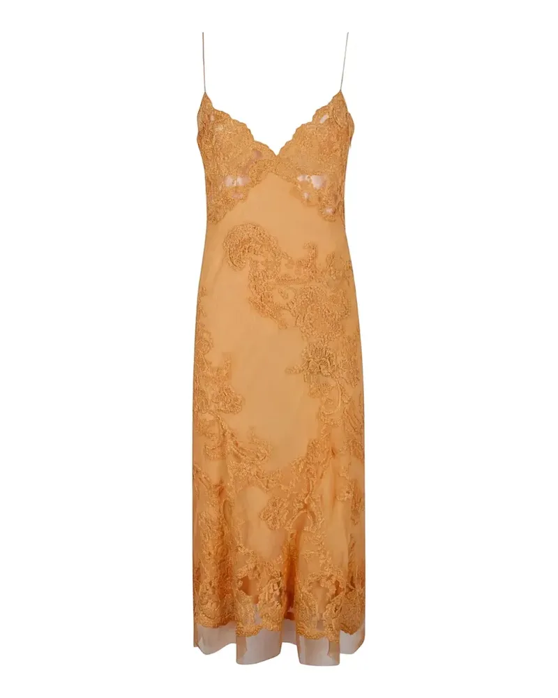 Ermanno Scervino Camisole-Kleid mit Spitze - Orange Orange