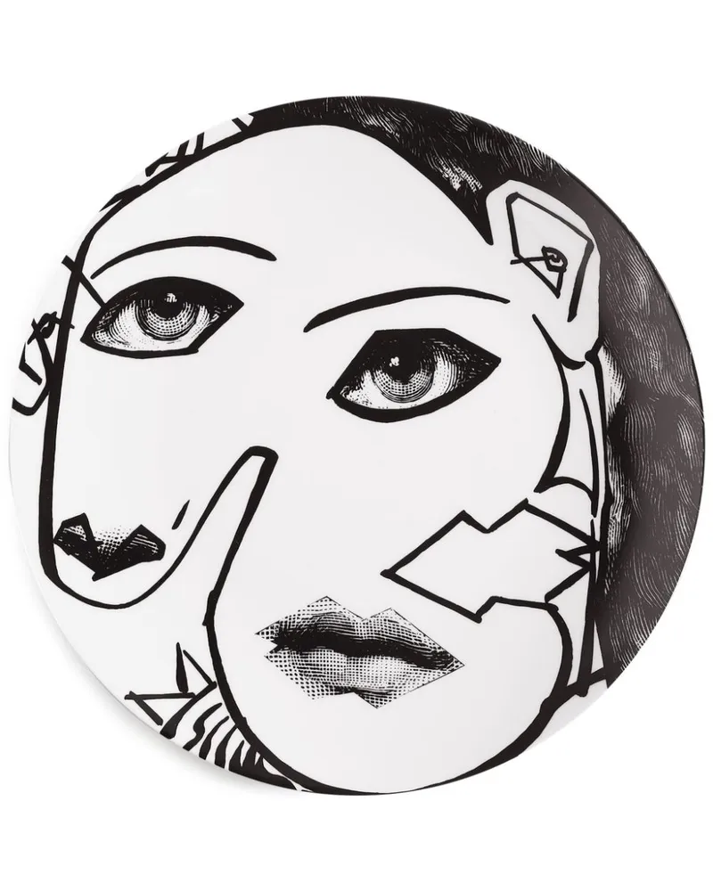 Fornasetti Tema e Variazioni Teller 26cm Weiß