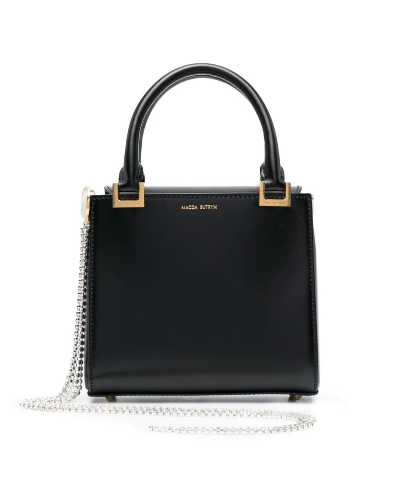 Magda Butrym Mini-Tasche mit Kristallen - Schwarz Schwarz