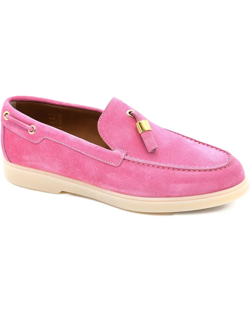 Giuseppe Zanotti Maui Loafer aus WIldleder - Rosa Rosa