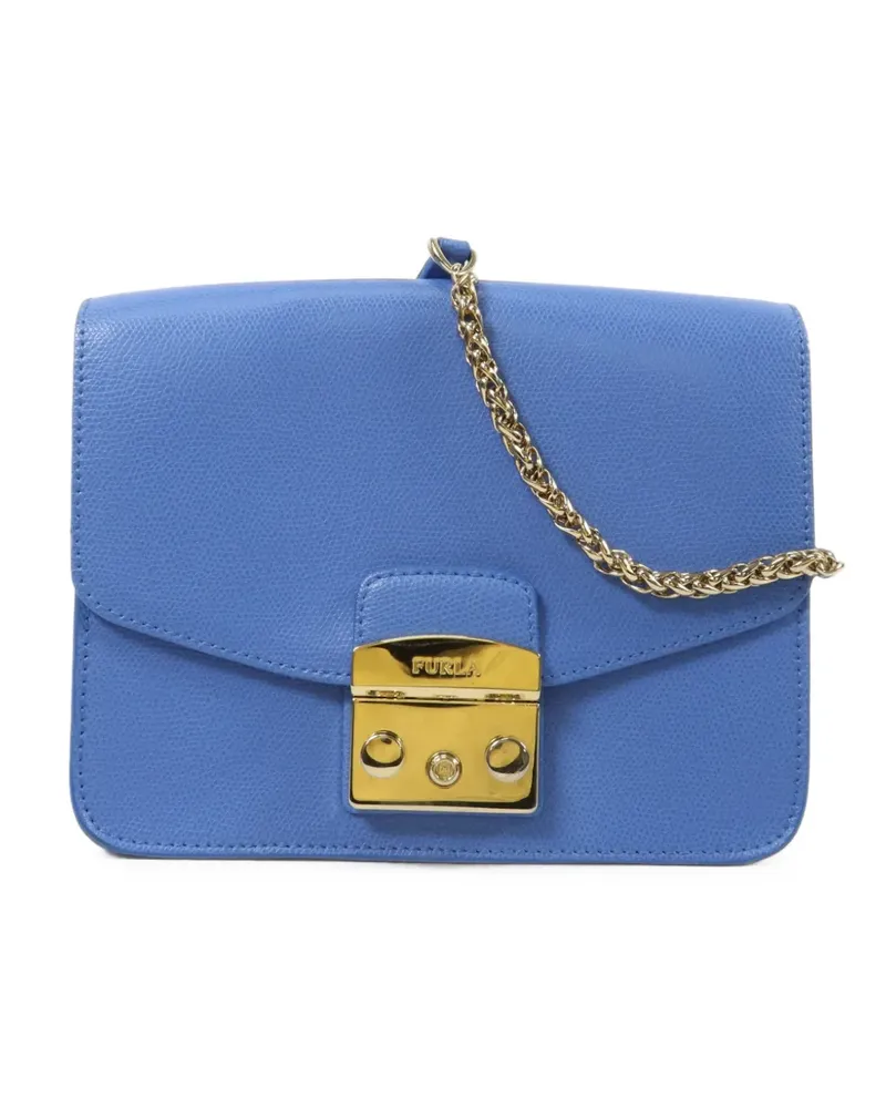 Furla chain-link shoulder bag - Blau Blau