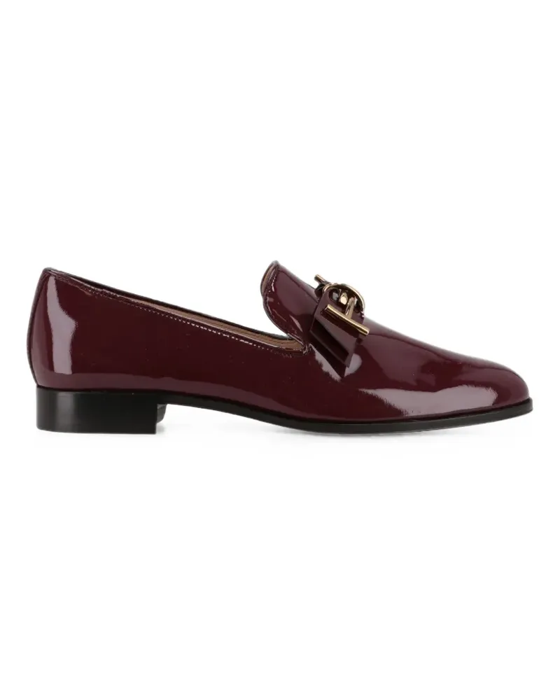 TOD'S Loafer mit T-Riemen - Rot Rot