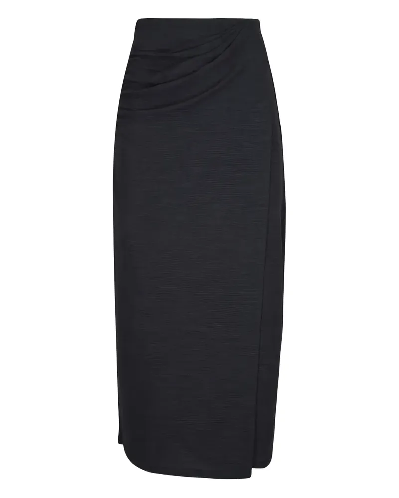 Vince Drapierter Midirock - Grau Grau