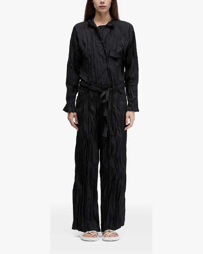 Osklen Jumpsuit in Knitteroptik - Schwarz Schwarz