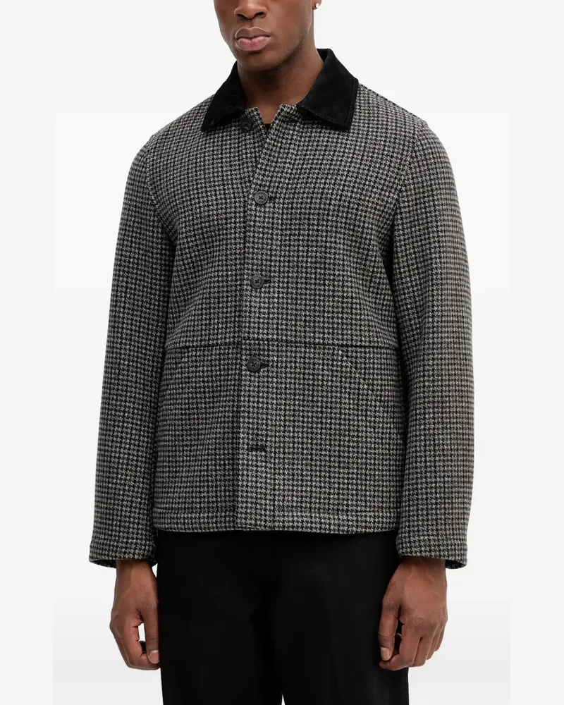 Marc O'Polo houndstooth jacket - Schwarz Schwarz