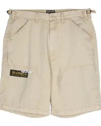 Izzue Shorts mit Logo-Stickerei Nude