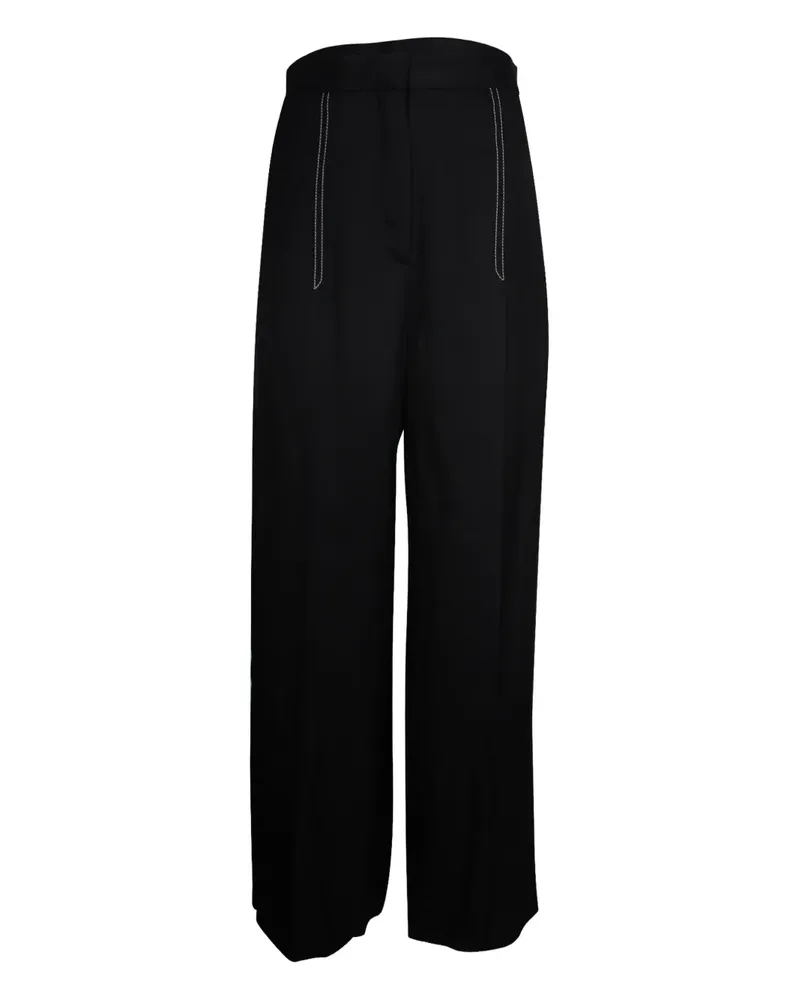 Sandro side-stripe trousers - Schwarz Schwarz