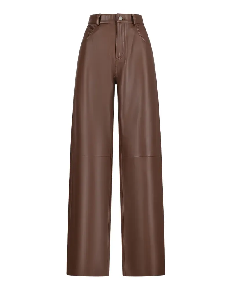 Destin Bonnie leather jeans - Braun Braun